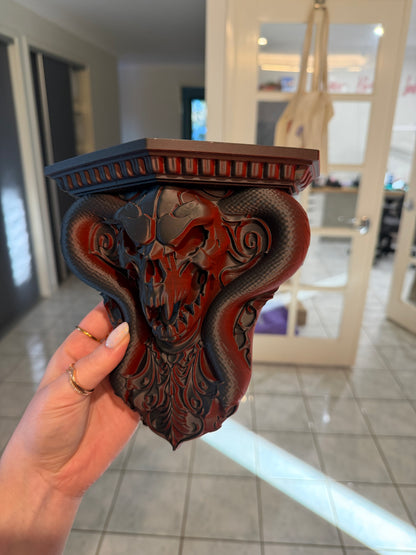 Cobra Corbel Wall Shelf - Black & Red Shift