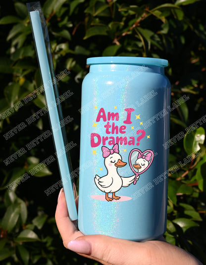 Am I the Drama?  - Insulated Shimmer Cup 16oz (473ml)