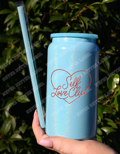 Self Love Club (Red) - Insulated Shimmer Cup 16oz (473ml)
