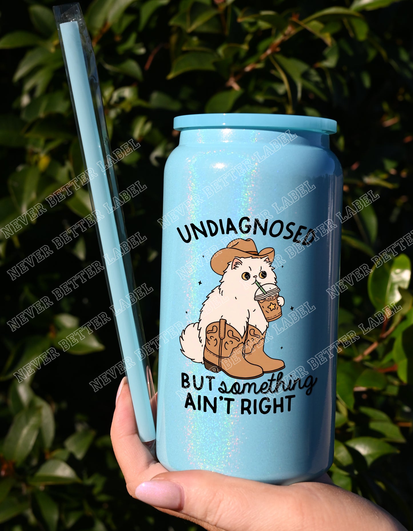 Undiagnosed But... - Insulated Shimmer Cup 16oz (473ml)