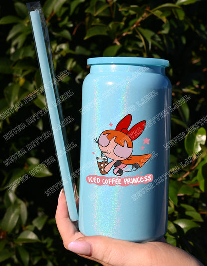 Iced Coffee Princess  - Insulated Shimmer Cup 16oz (473ml)