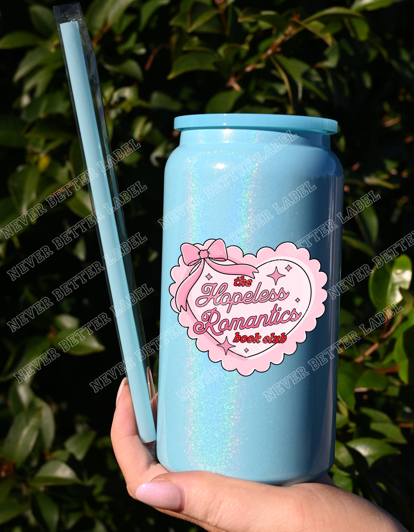 Hopeless Romantic Book Club  - Insulated Shimmer Cup 16oz (473ml)