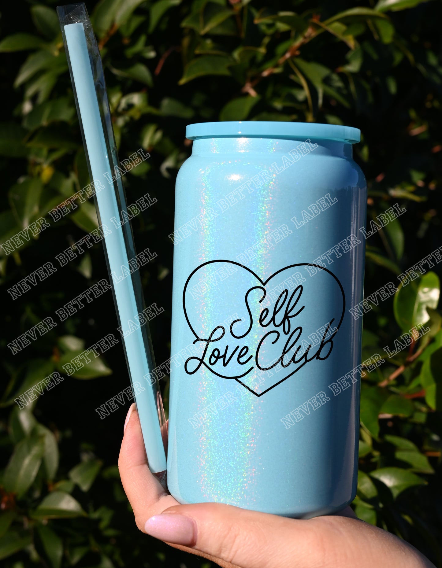 Self Love Club (Black)  - Insulated Shimmer Cup 16oz (473ml)