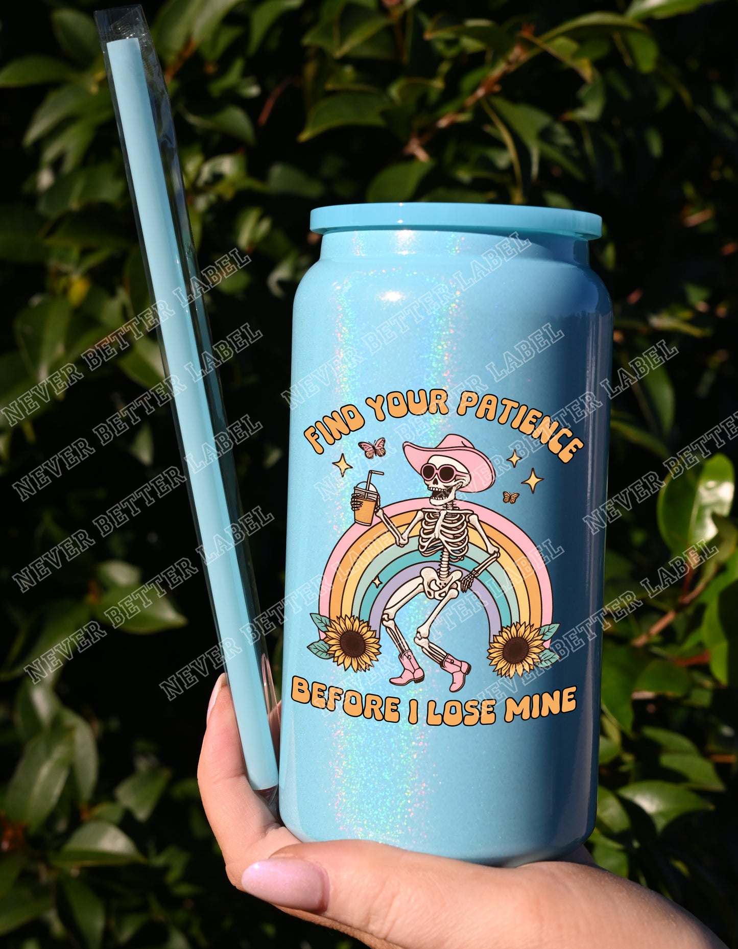 Find your patience before...  - Insulated Shimmer Cup 16oz (473ml)