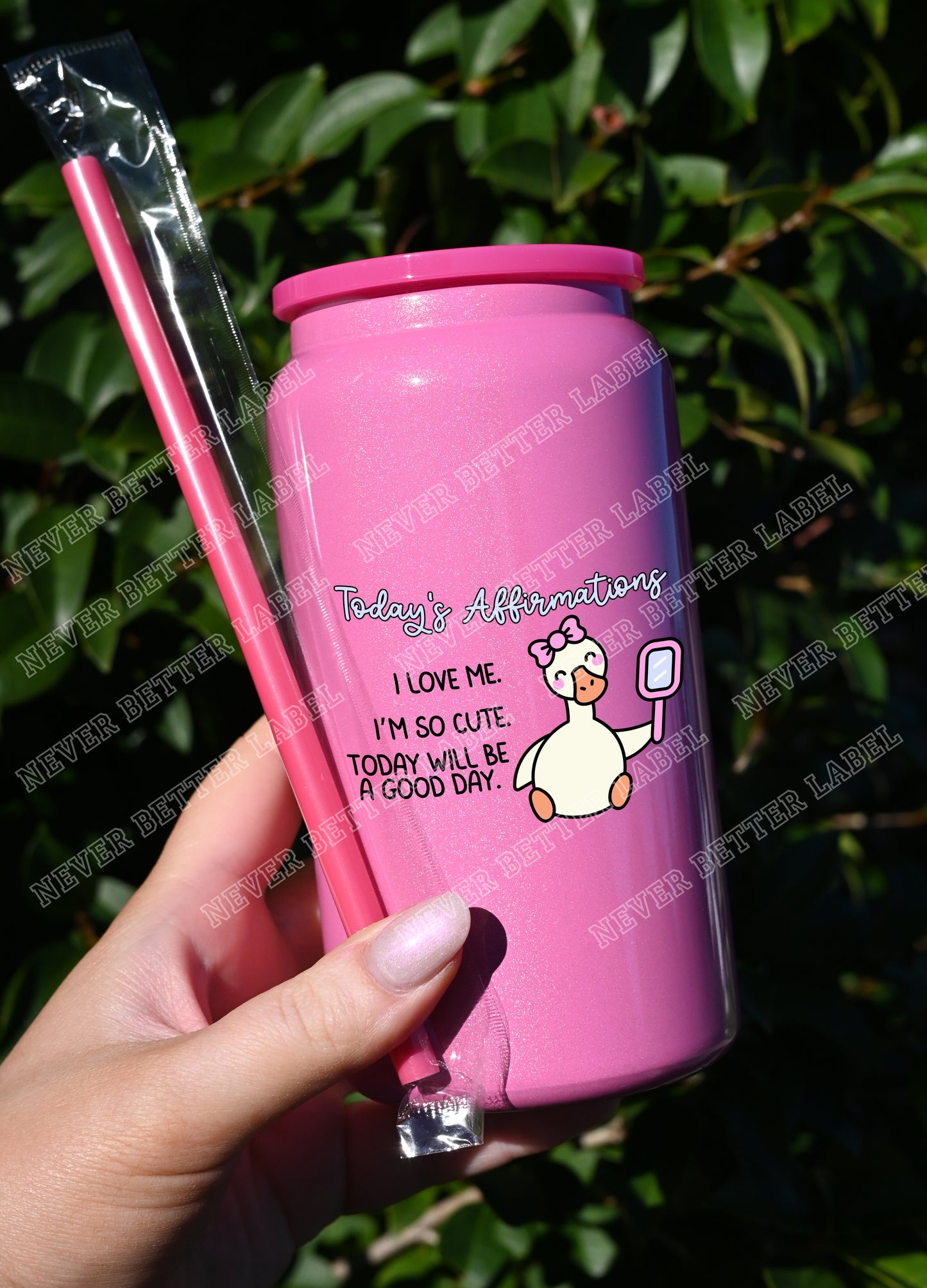 Today's Affirmations  - Insulated Shimmer Cup 16oz (473ml)