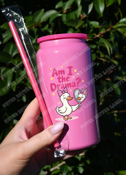Am I the Drama?  - Insulated Shimmer Cup 16oz (473ml)
