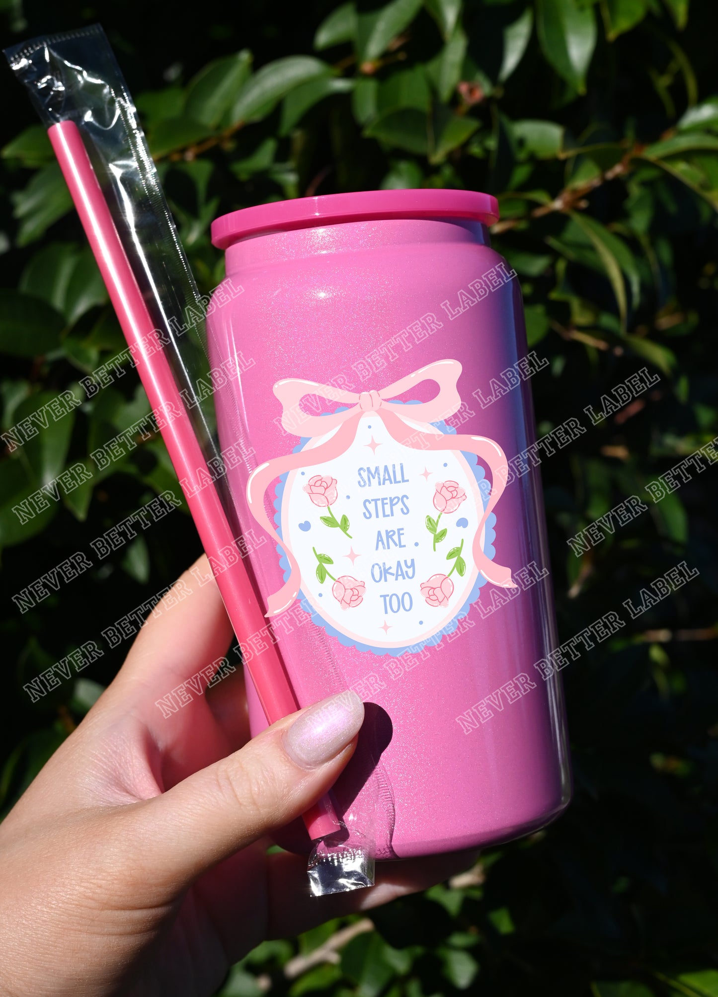 Small Steps are OK - Insulated Shimmer Cup 16oz (473ml)