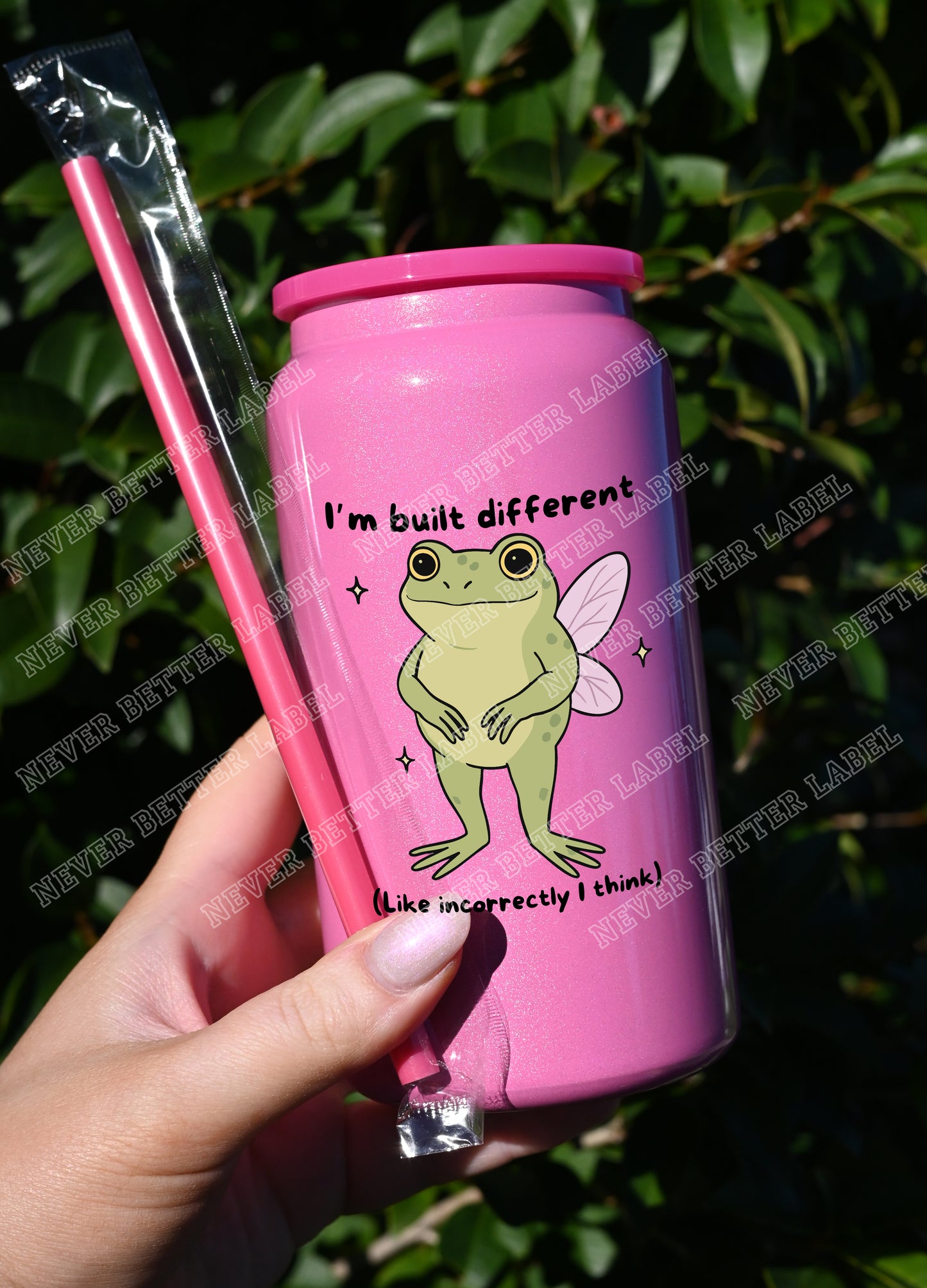 I'm Built Different... Like... Incorrectly...  - Insulated Shimmer Cup 16oz (473ml)