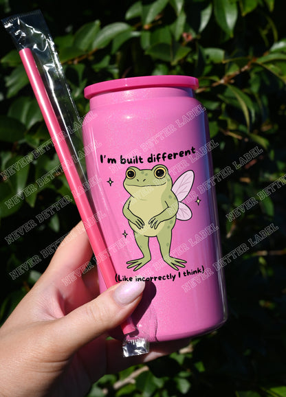 I'm Built Different... Like... Incorrectly...  - Insulated Shimmer Cup 16oz (473ml)