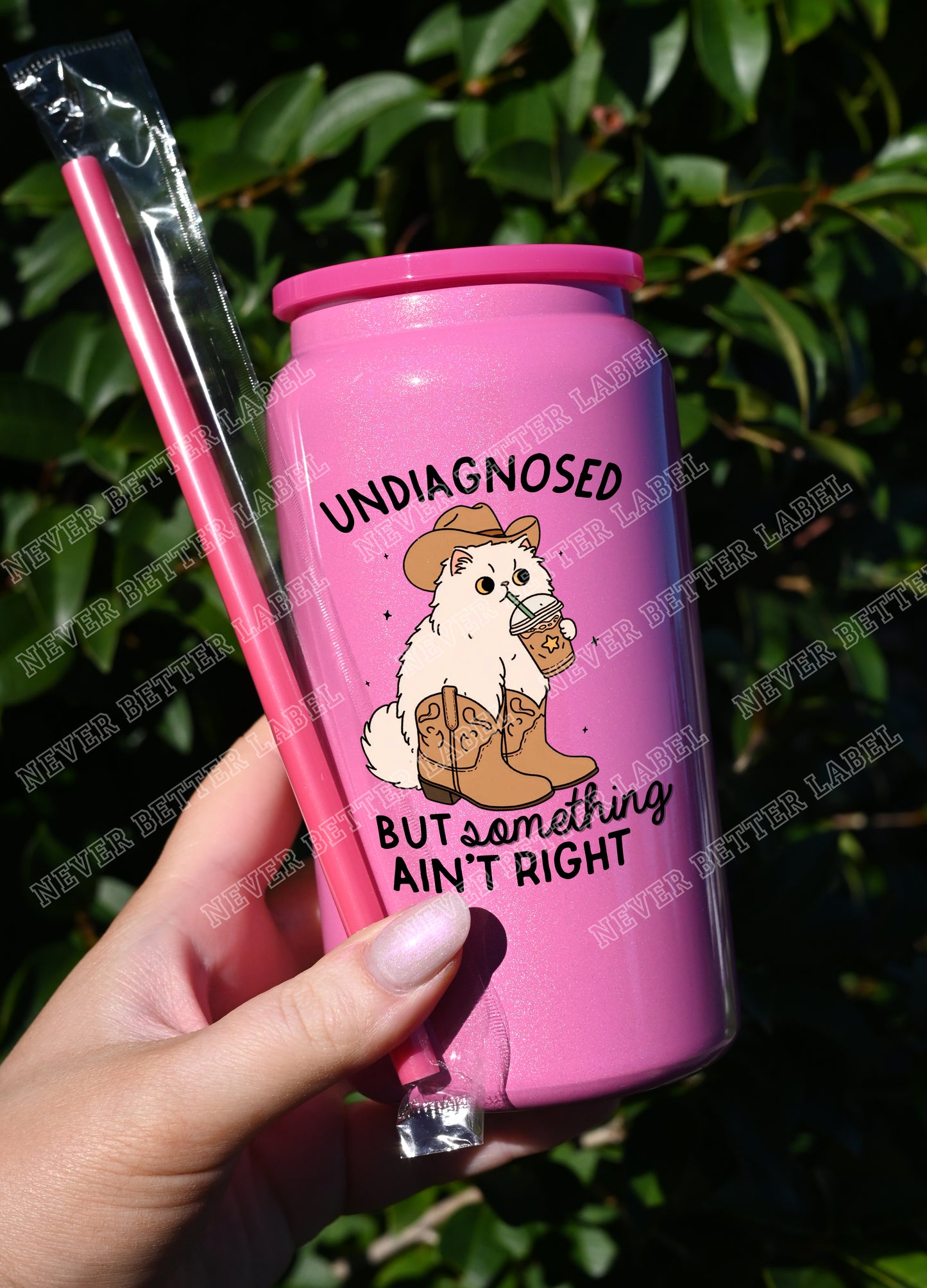 Undiagnosed But... - Insulated Shimmer Cup 16oz (473ml)