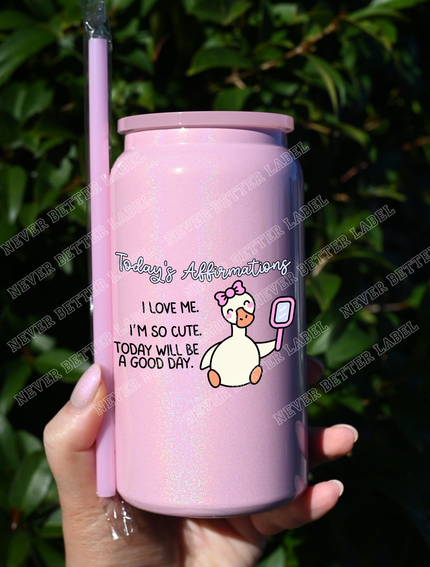 Today's Affirmations  - Insulated Shimmer Cup 16oz (473ml)