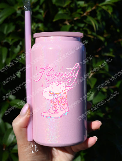 Howdy Cowgirl  - Insulated Shimmer Cup 16oz (473ml)