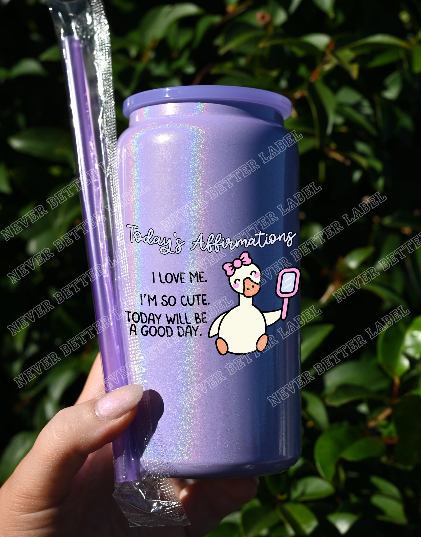 Today's Affirmations  - Insulated Shimmer Cup 16oz (473ml)