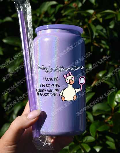 Today's Affirmations  - Insulated Shimmer Cup 16oz (473ml)