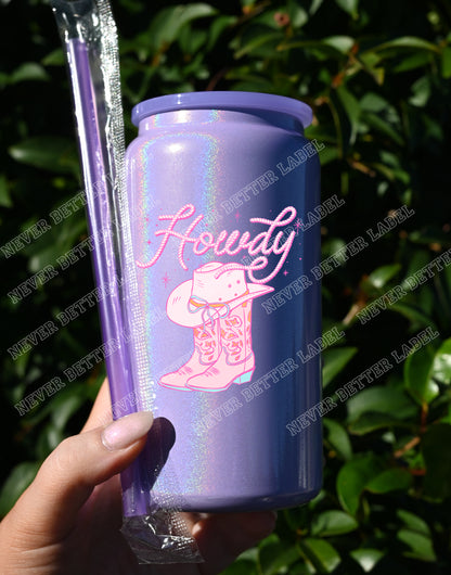 Howdy Cowgirl  - Insulated Shimmer Cup 16oz (473ml)