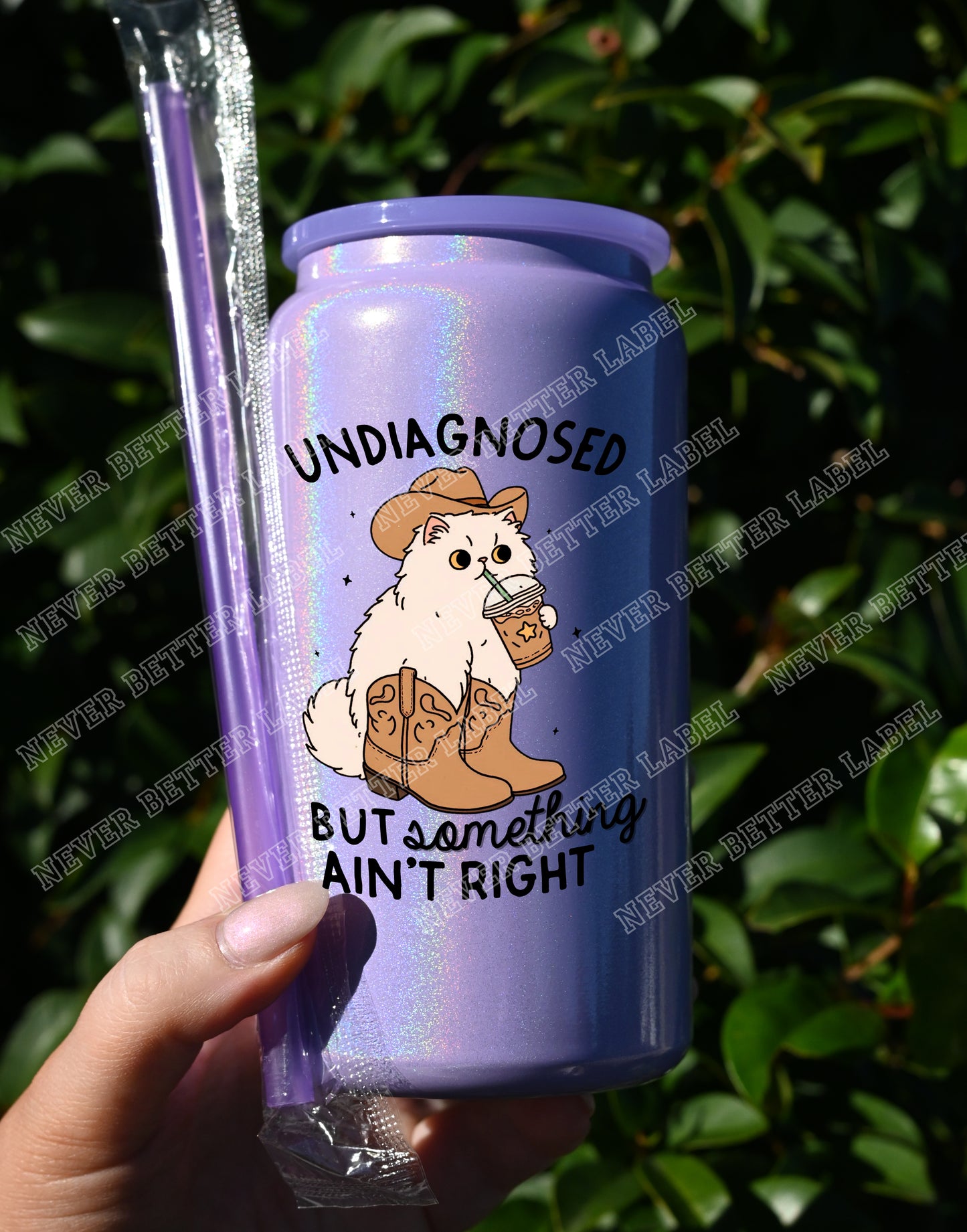 Undiagnosed But... - Insulated Shimmer Cup 16oz (473ml)