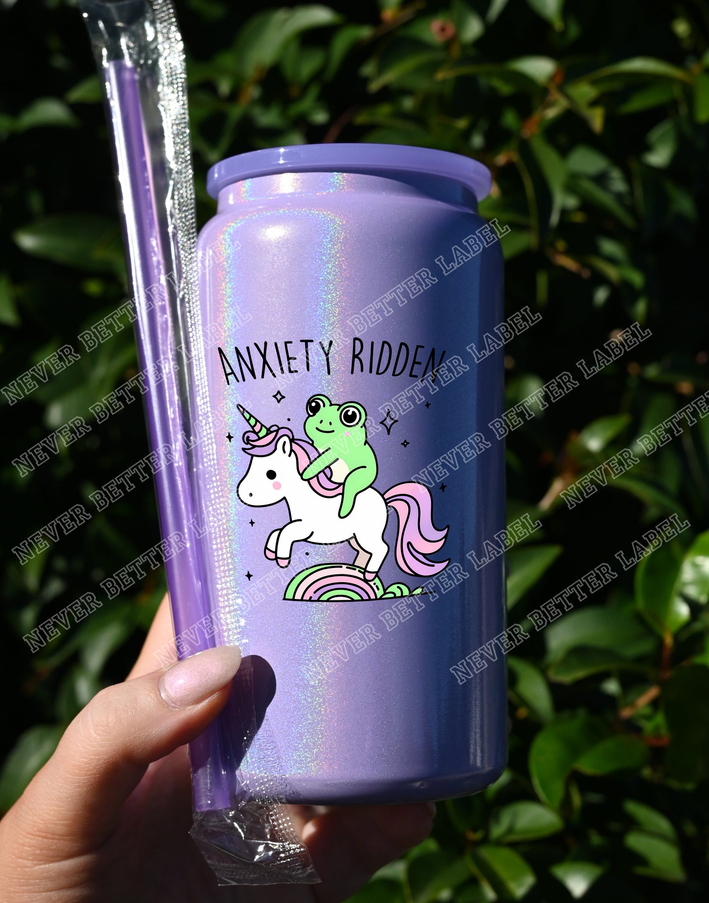 Anxiety Ridden  - Insulated Shimmer Cup 16oz (473ml)