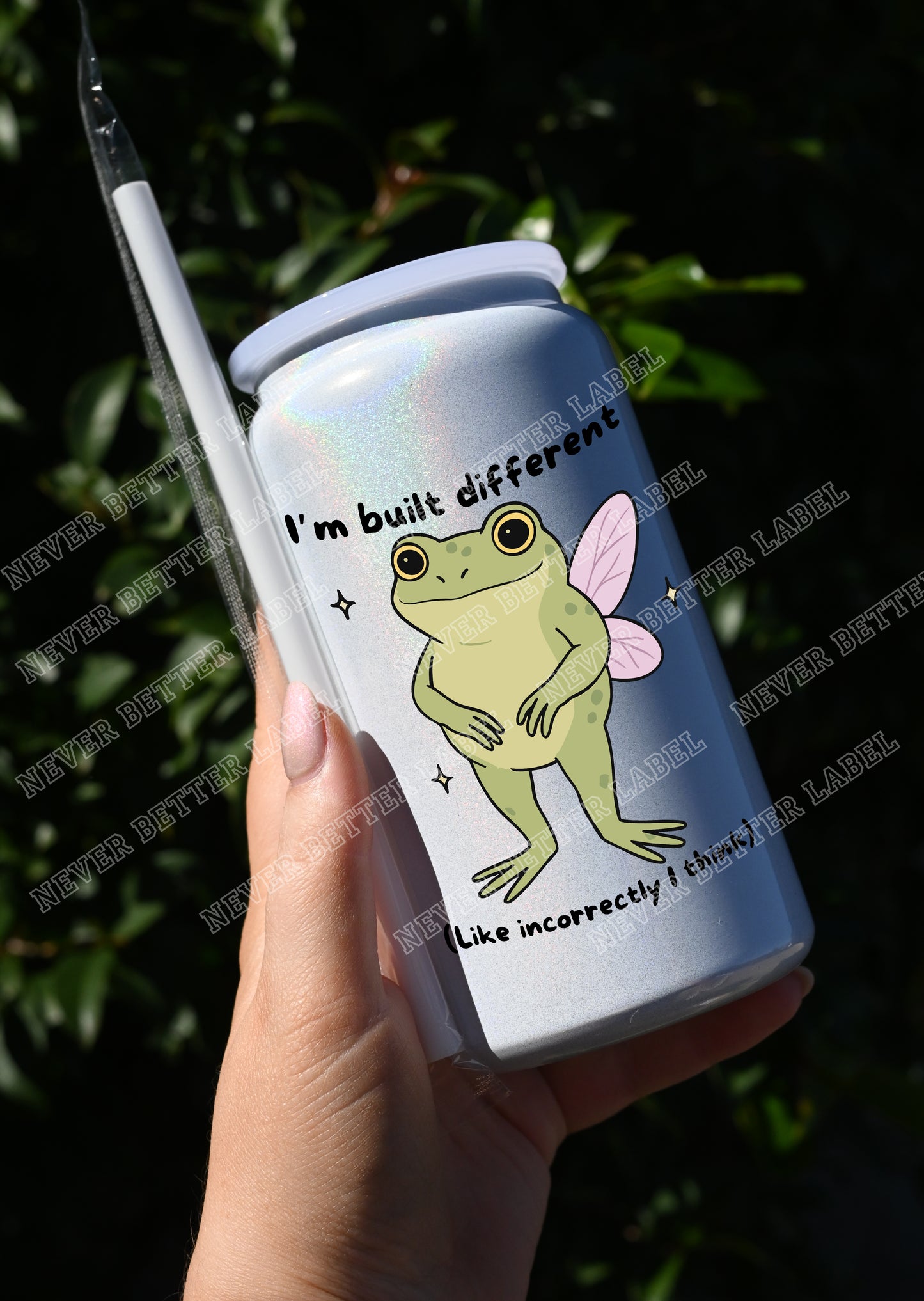 I'm Built Different... Like... Incorrectly...  - Insulated Shimmer Cup 16oz (473ml)