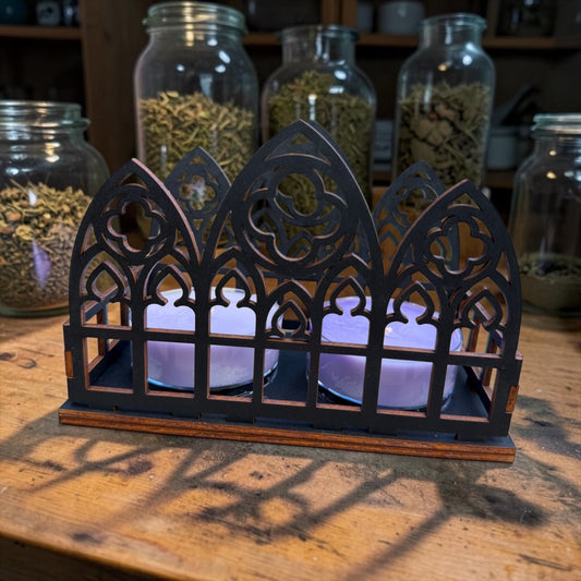Large Cathedral Maxi Tealight Candle Holder