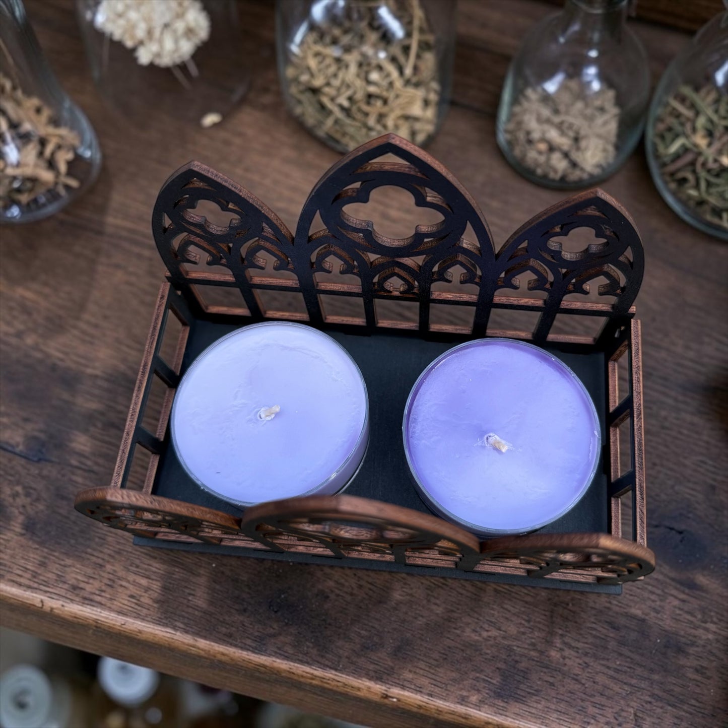 Large Cathedral Maxi Tealight Candle Holder