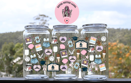 SITP Wrapped Glitter Filled Tumbler with Lid and Straw