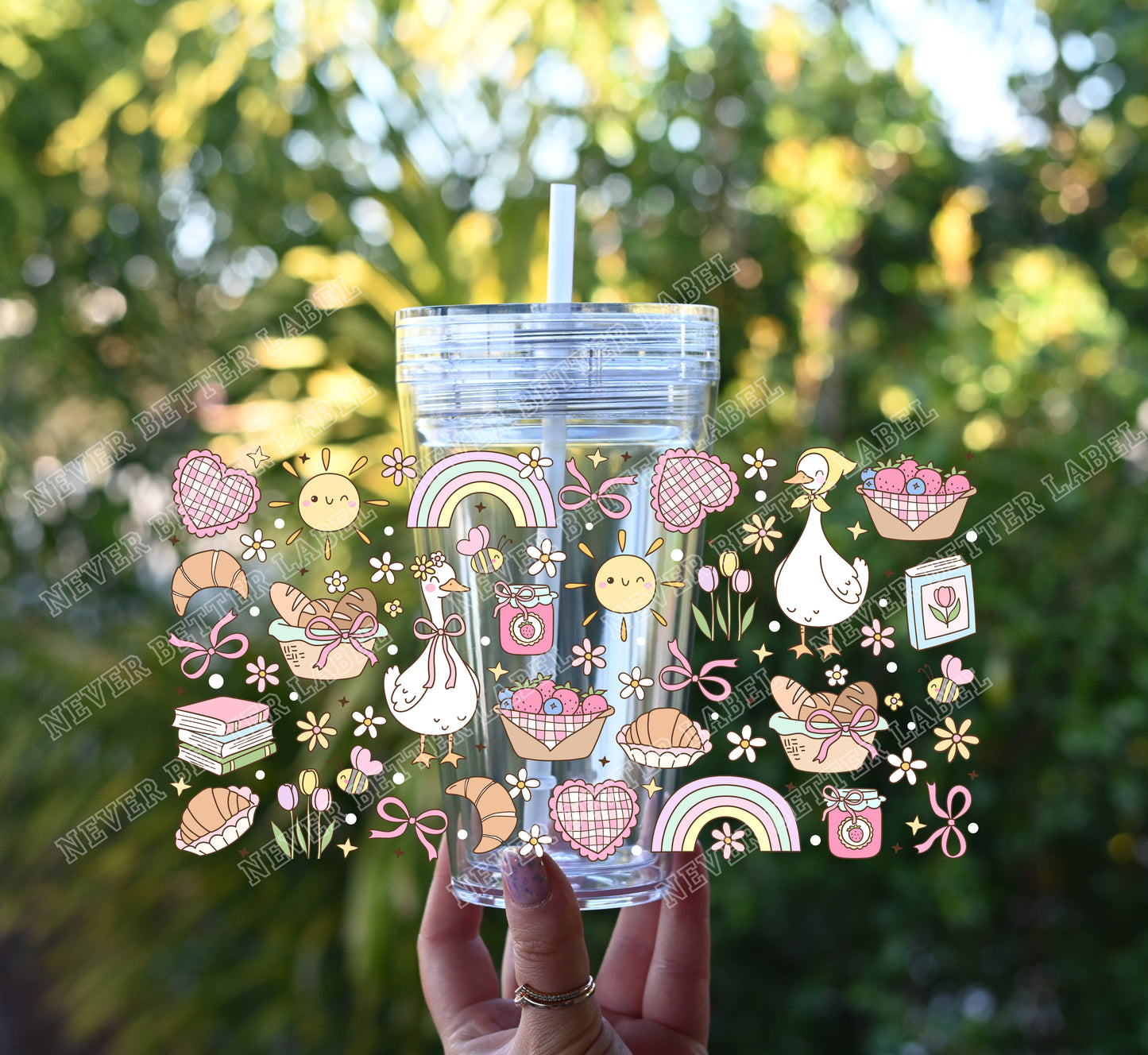 Spring Picnic - Glitter Filled Stadium Cup