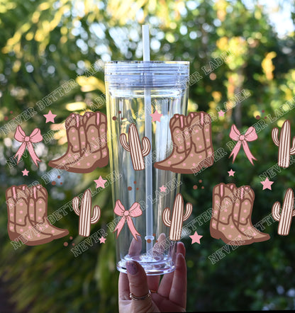 Cow Girl - Glitter Filled Stadium Cup