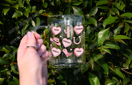 Cowboy Candy - Glitter Filled Glass Mug