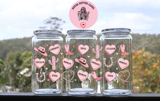 Cowboy Candy Wrapped Glitter Filled Tumbler with Lid and Straw