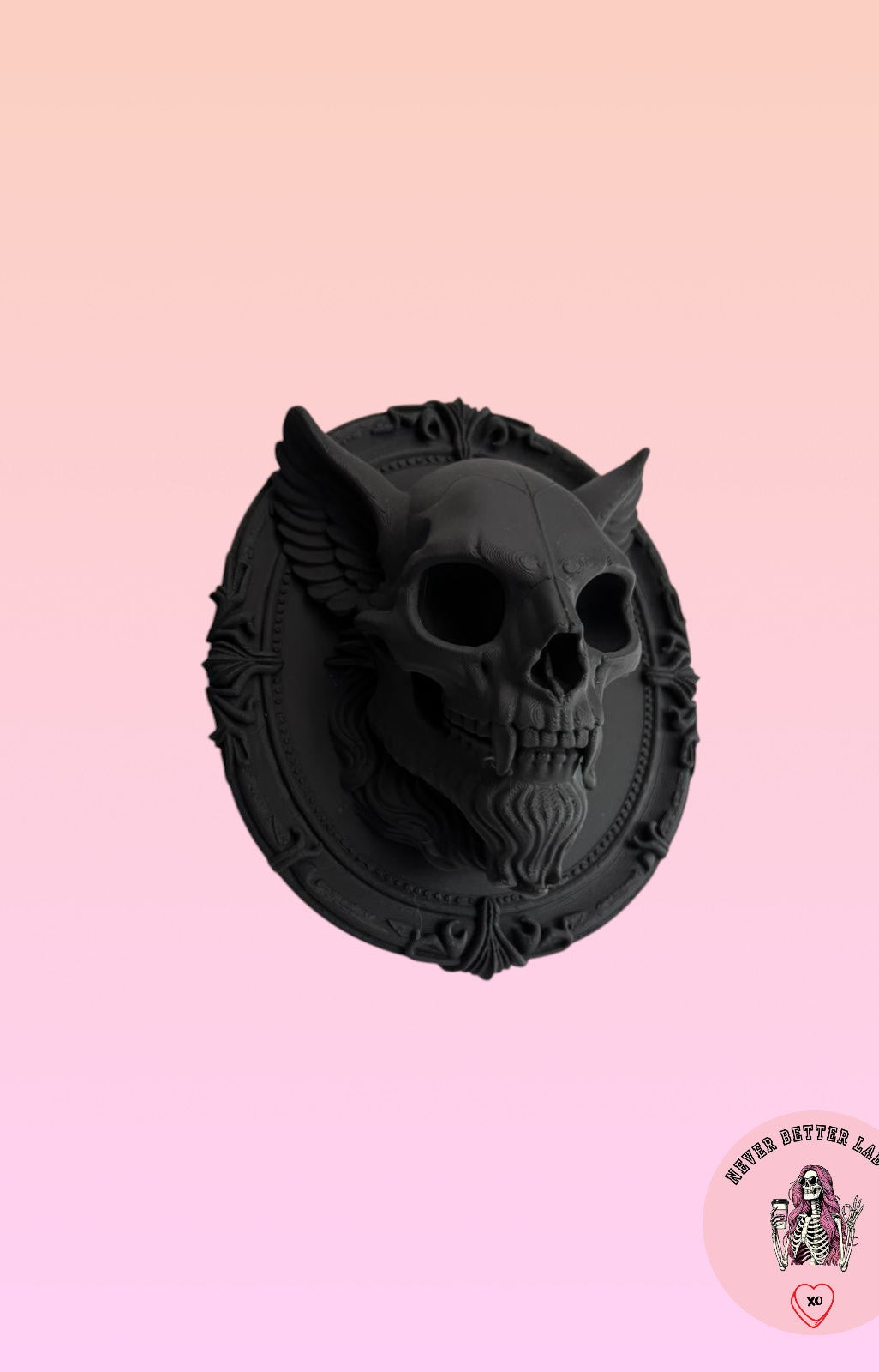 Gothic Gargoyle Skull Frame