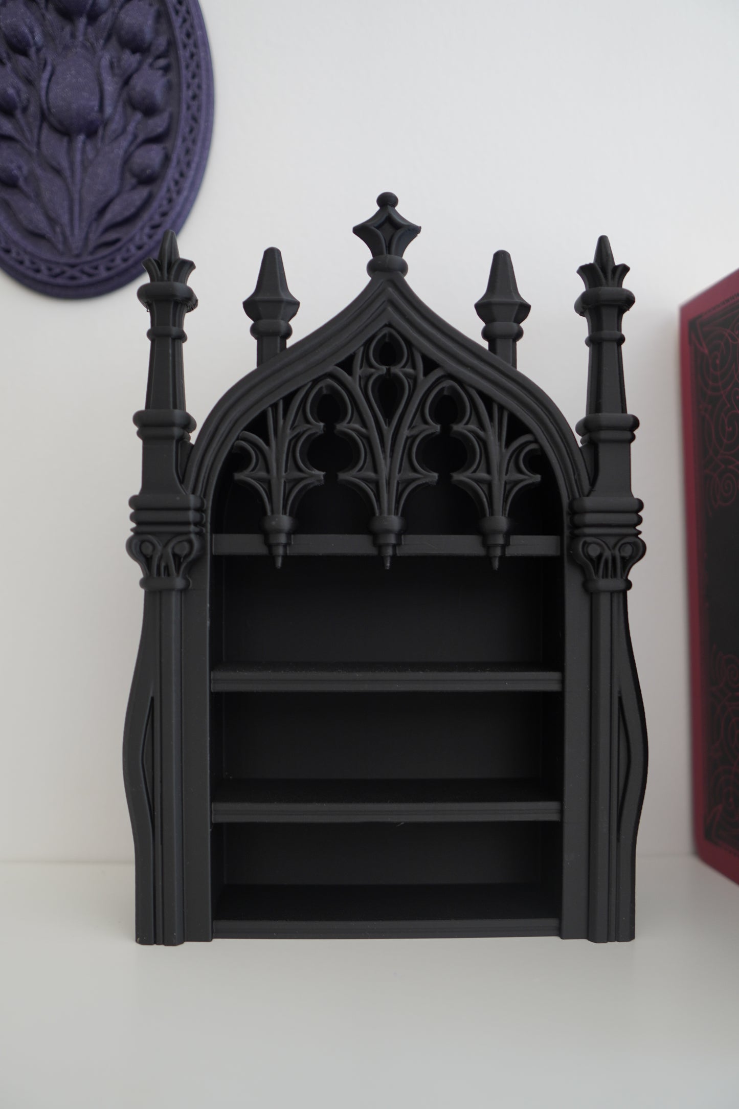 Gothic Cathedral Mini Shelf — 3D Printed Wall Decor
