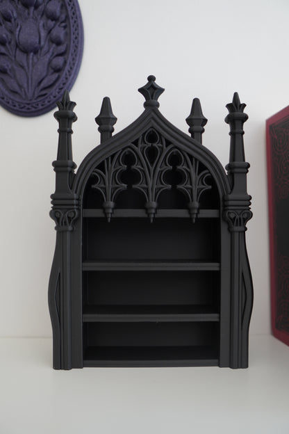 Gothic Cathedral Mini Shelf — 3D Printed Wall Decor