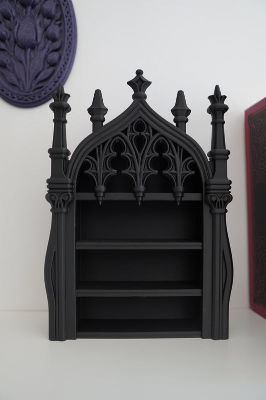 Gothic Cathedral Mini Shelf — 3D Printed Wall Decor