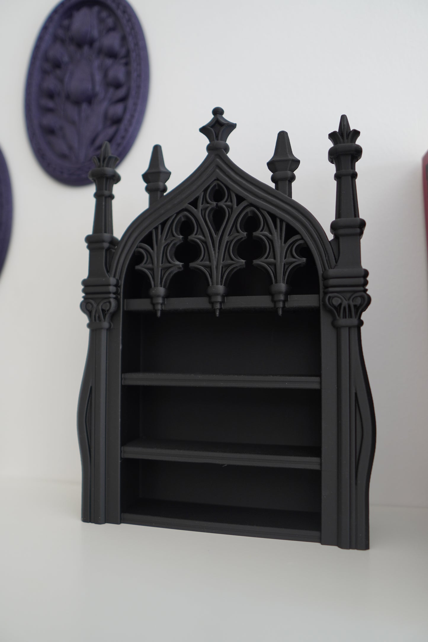 Gothic Cathedral Mini Shelf — 3D Printed Wall Decor