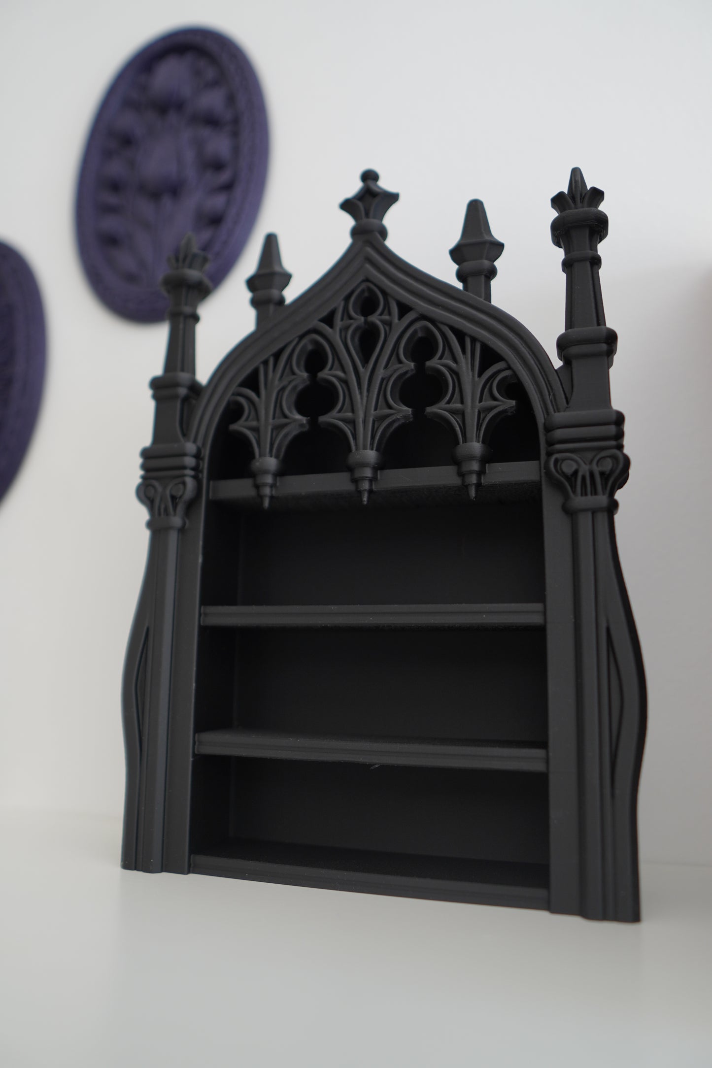 Gothic Cathedral Mini Shelf — 3D Printed Wall Decor