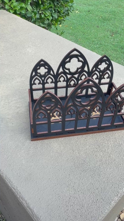 Large Cathedral Maxi Tealight Candle Holder