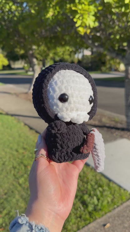 💀 The Tiny Reaper Crochet Plush 🖤