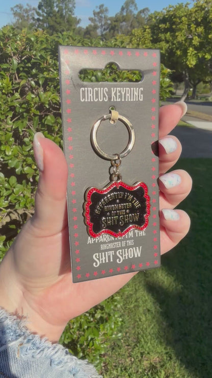 Ringmaster of This Shit Show Enamel Keyring 🎪🤡