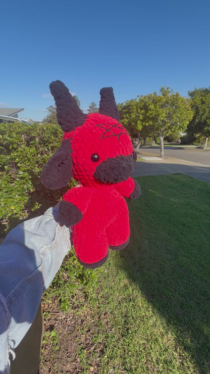 ❤️ Moocifer - Jumbo Devil Cow Crochet Plush 🐮