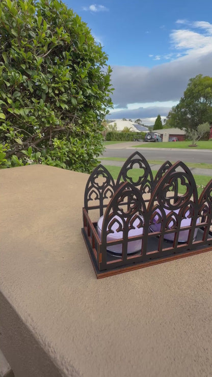 Large Cathedral Maxi Tealight Candle Holder