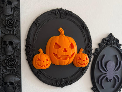 Pumpkin Family Wall Plaque
