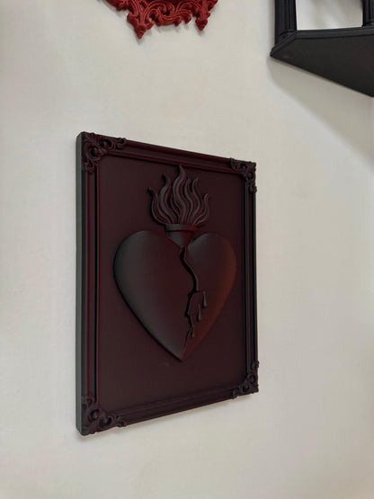 Broken Sacred Heart Wall Plaque