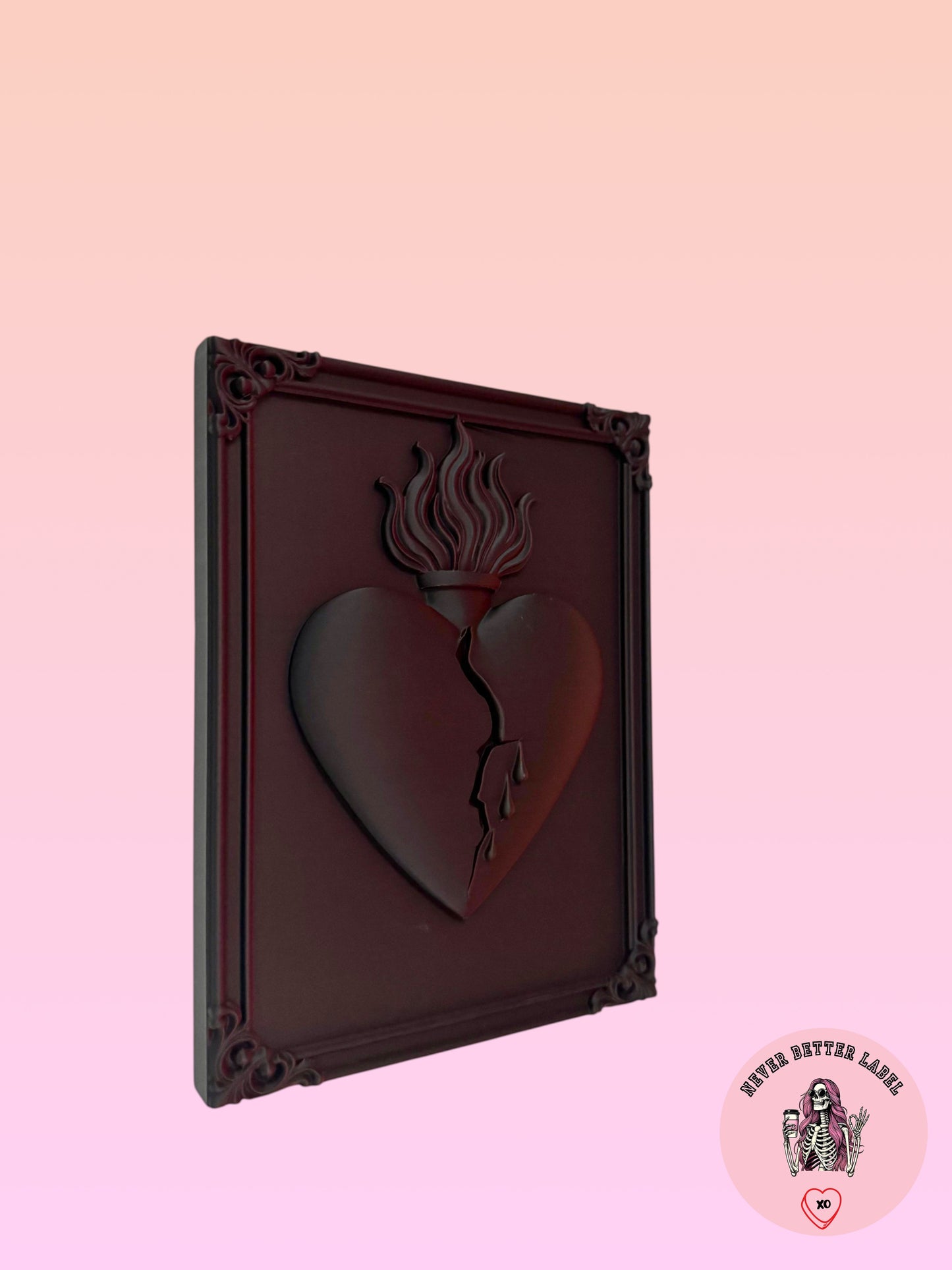 Broken Sacred Heart Wall Plaque