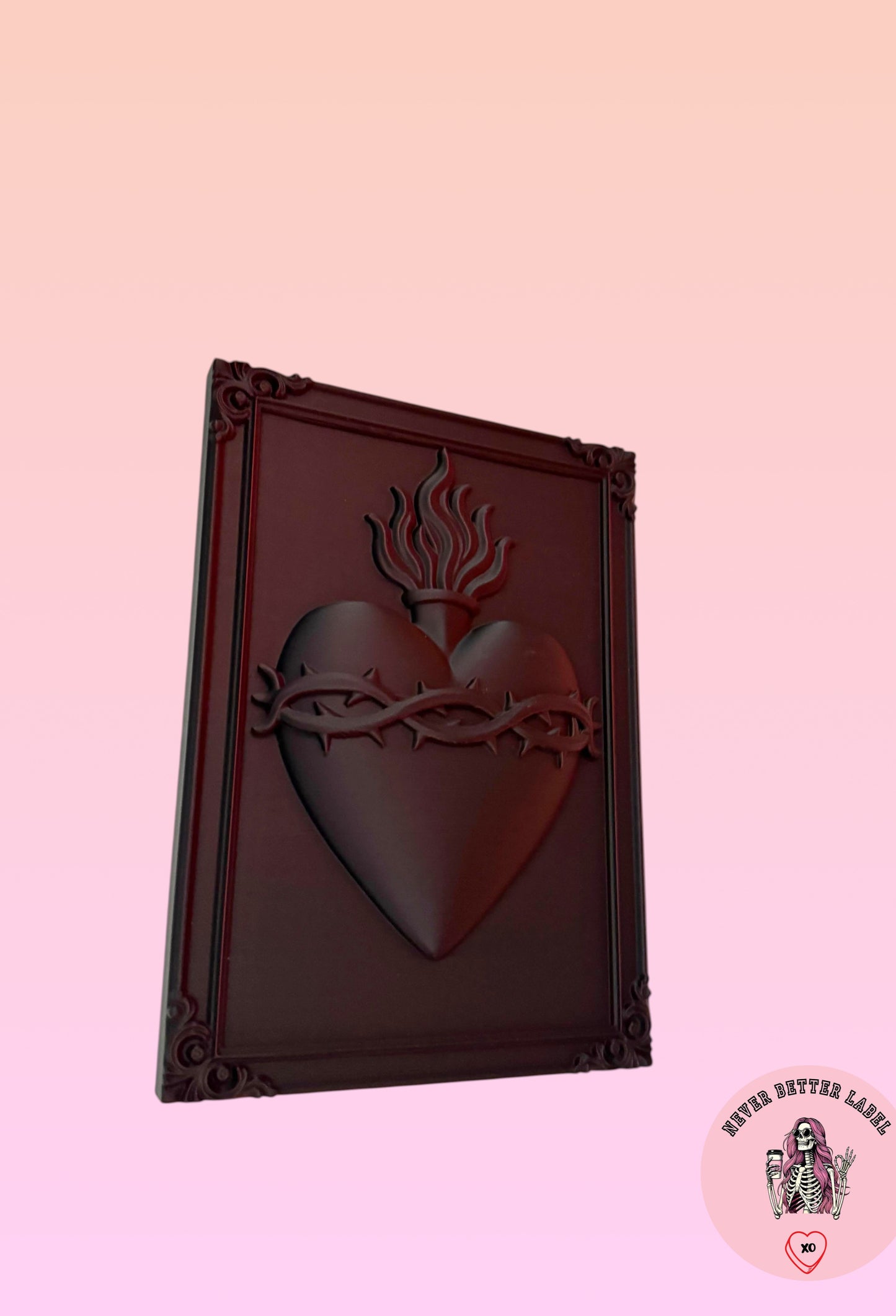 Sacred Heart Wall Plaque with Crown of Thorns