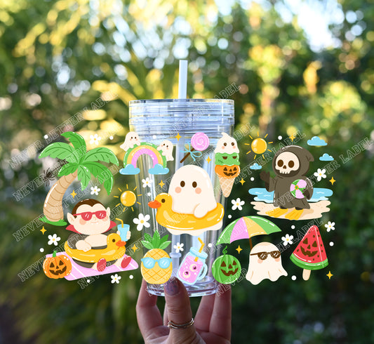 Summerween - Glitter Filled Stadium Cup