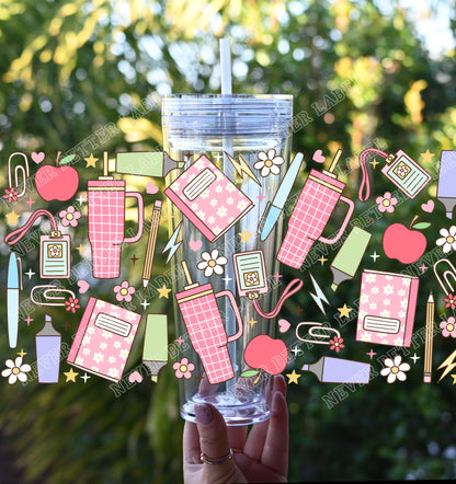 Teacher Stuff - Glitter Filled Stadium Cup